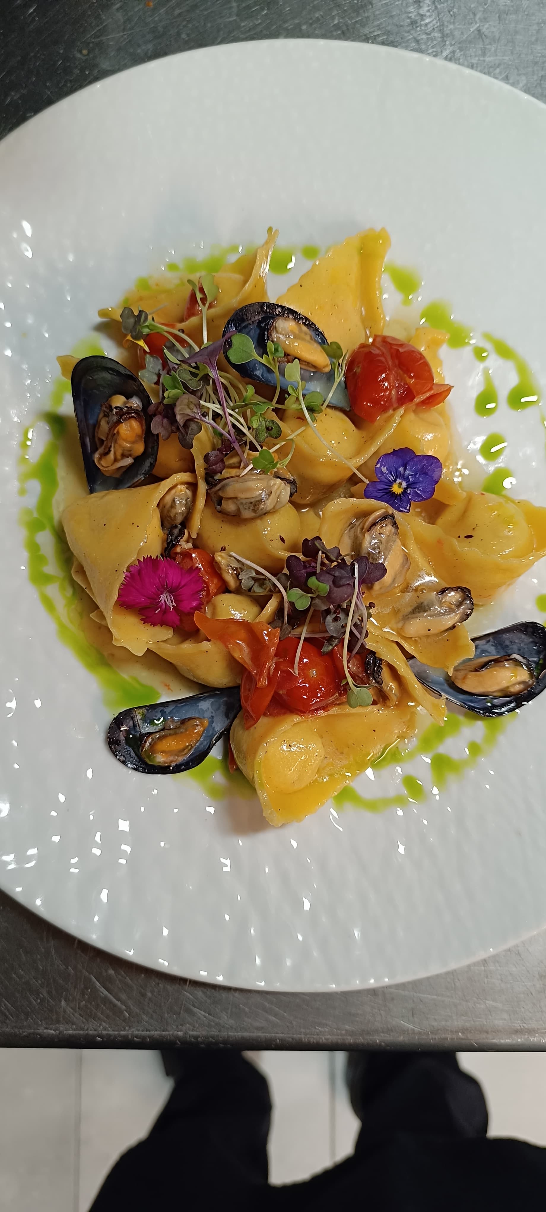 Paccheri with mussels